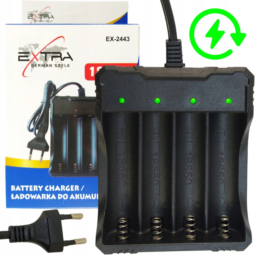 

Ładowarka Do Ogniw Akumulatorów 18650 Poczwórna