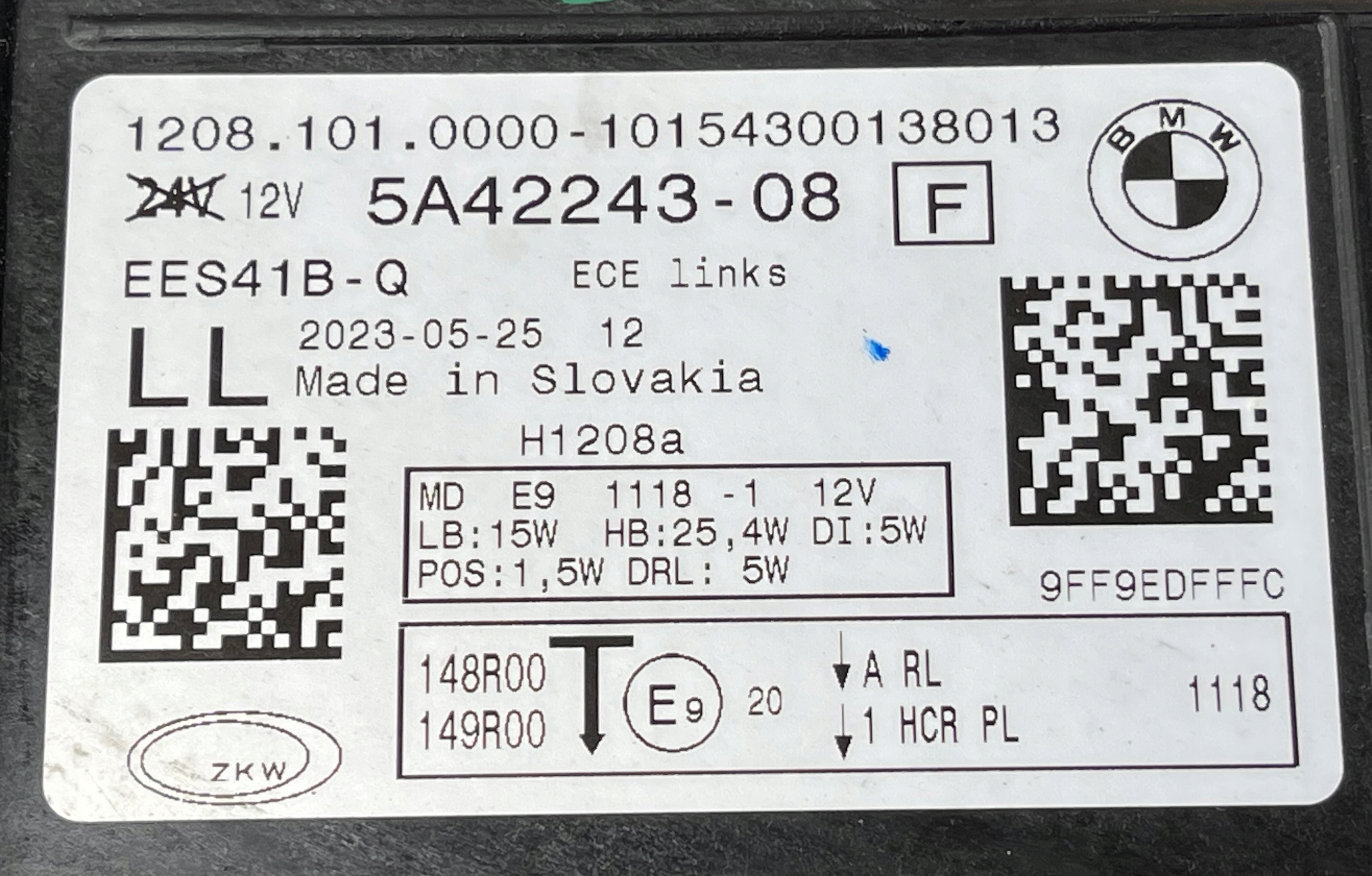 BMW 2 U06 light left front front FULL LED 5A42243