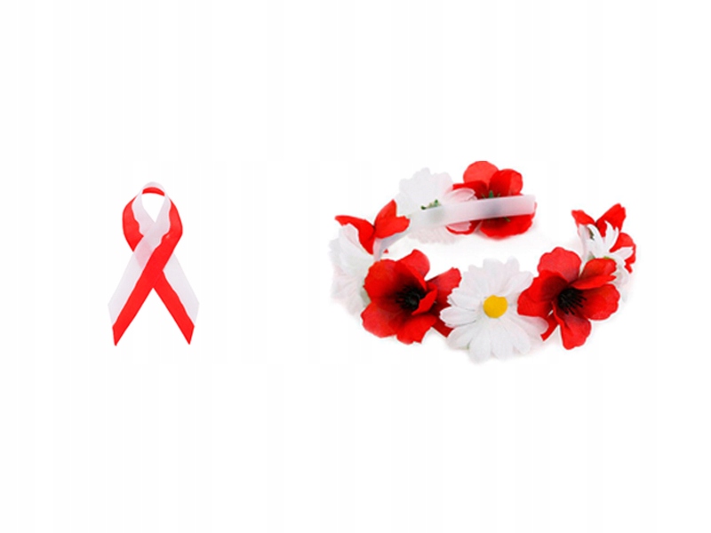 

Zestaw Patriotyczny Wianek Kotylion 2el