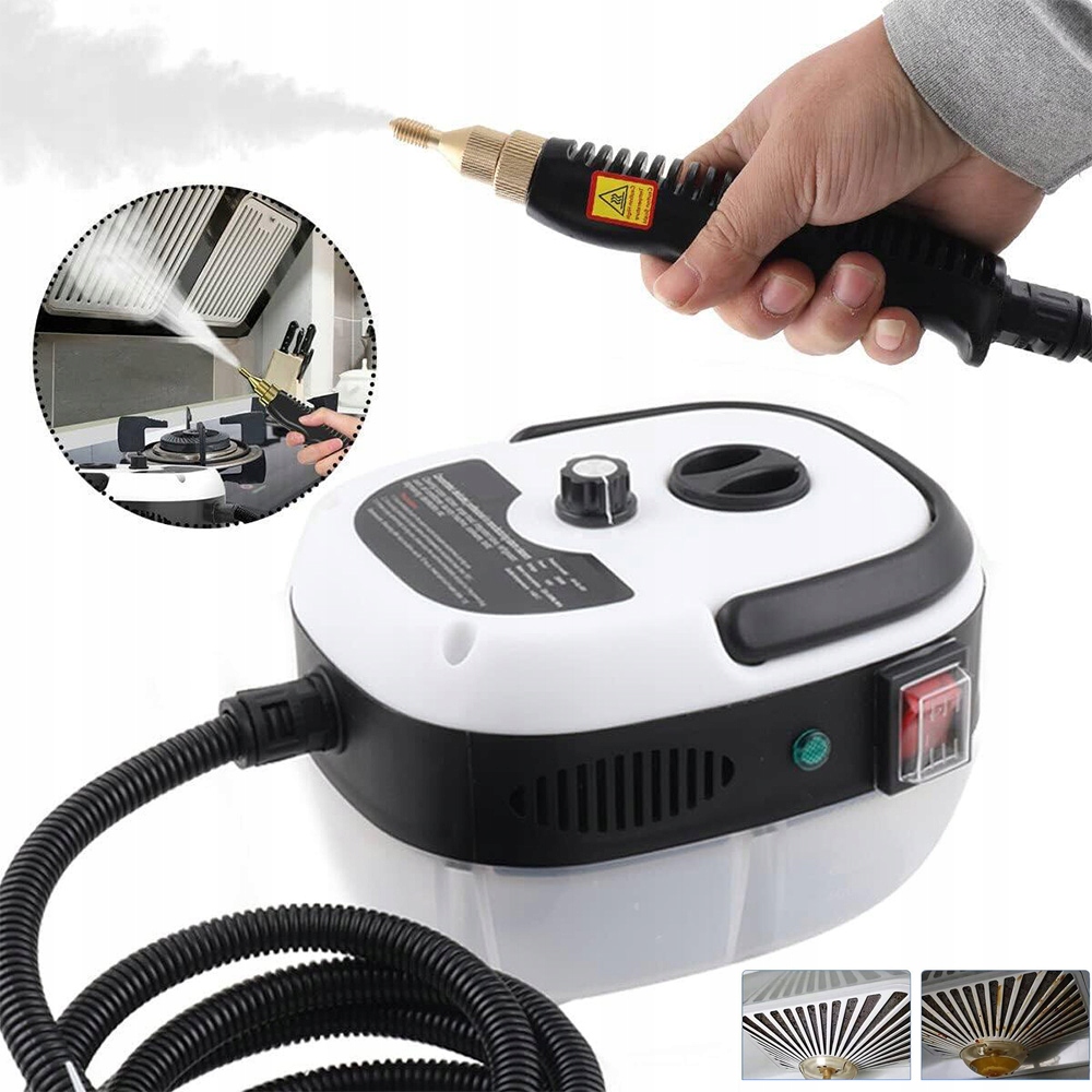 Parní Čistič 2500 W, Parní Čištění S 6 Rychlostmi 3 Nástavce 1000 ML, Silný