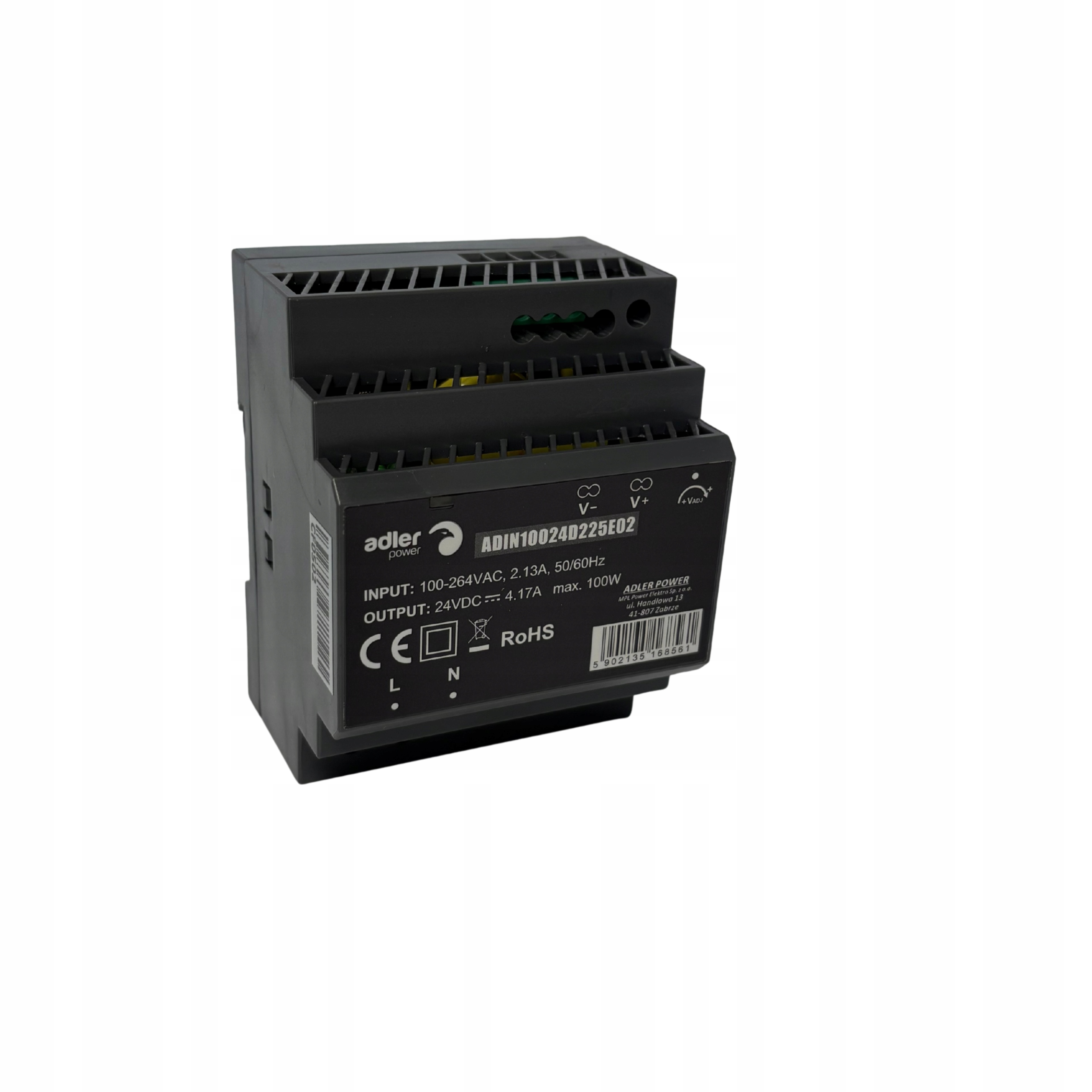 ADIN10024: Napájecí zdroj Din 24V 100W Adler