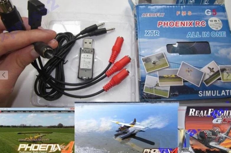 Simulátor Letadla, vrtulníku, dronu Phoenix 5 Pl +usb kabely