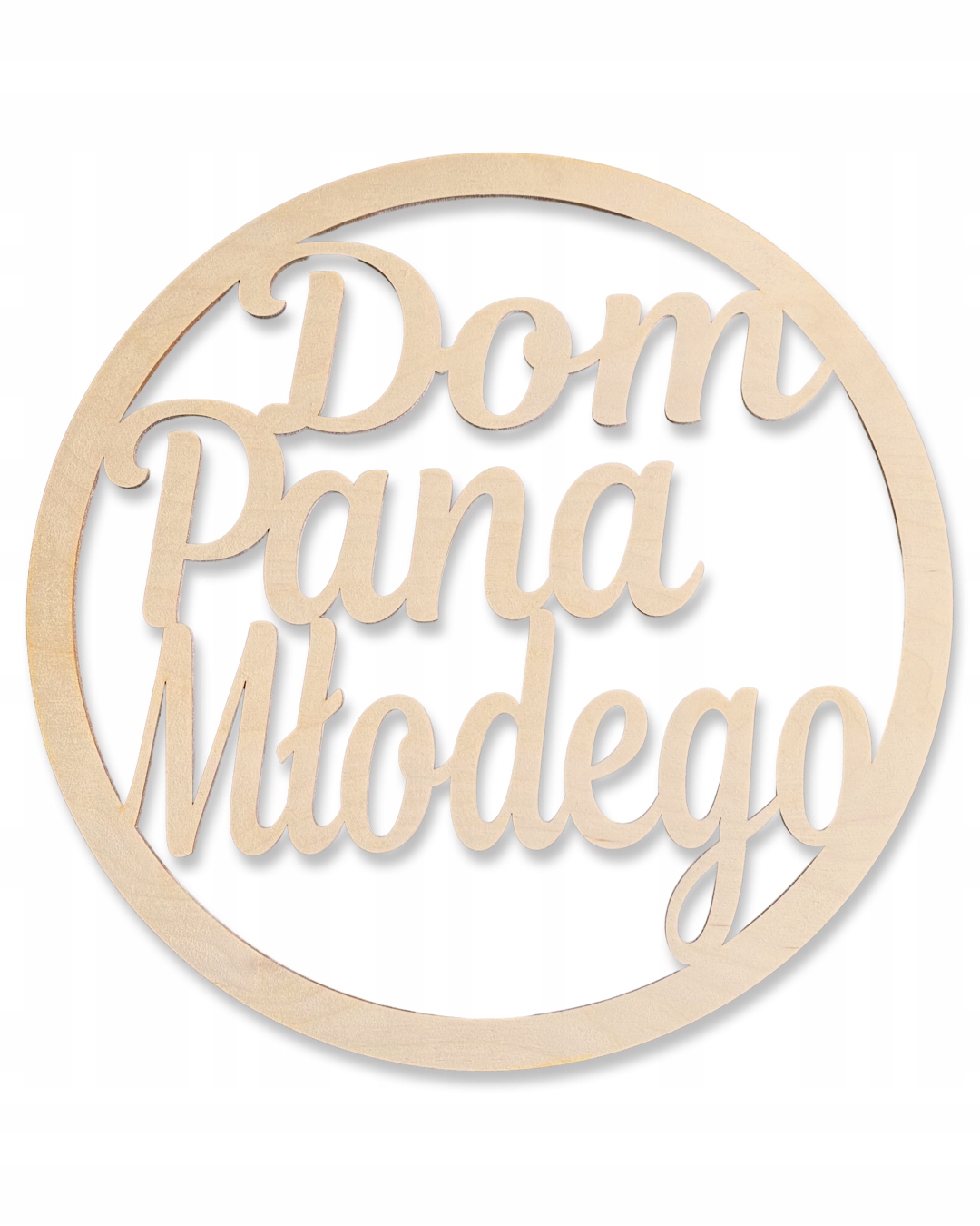 

Dom Pana Młodego Koło 39cm duże ślub wesele Drewno