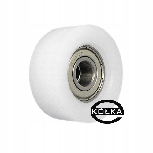 ROLKI ROLKA TWORZYWOWA PROSTA Z ŁOŻYSKIEM fi. 40mm