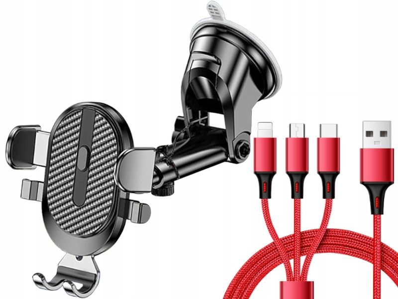

Uchwyt Trzymak 3w1 na Telefon Smart +Kabel 3w1
