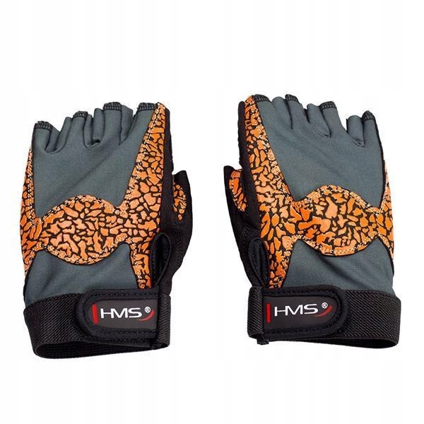 RST03 Orange/gray Rozm. M Rękawice Na Siłownię Hms