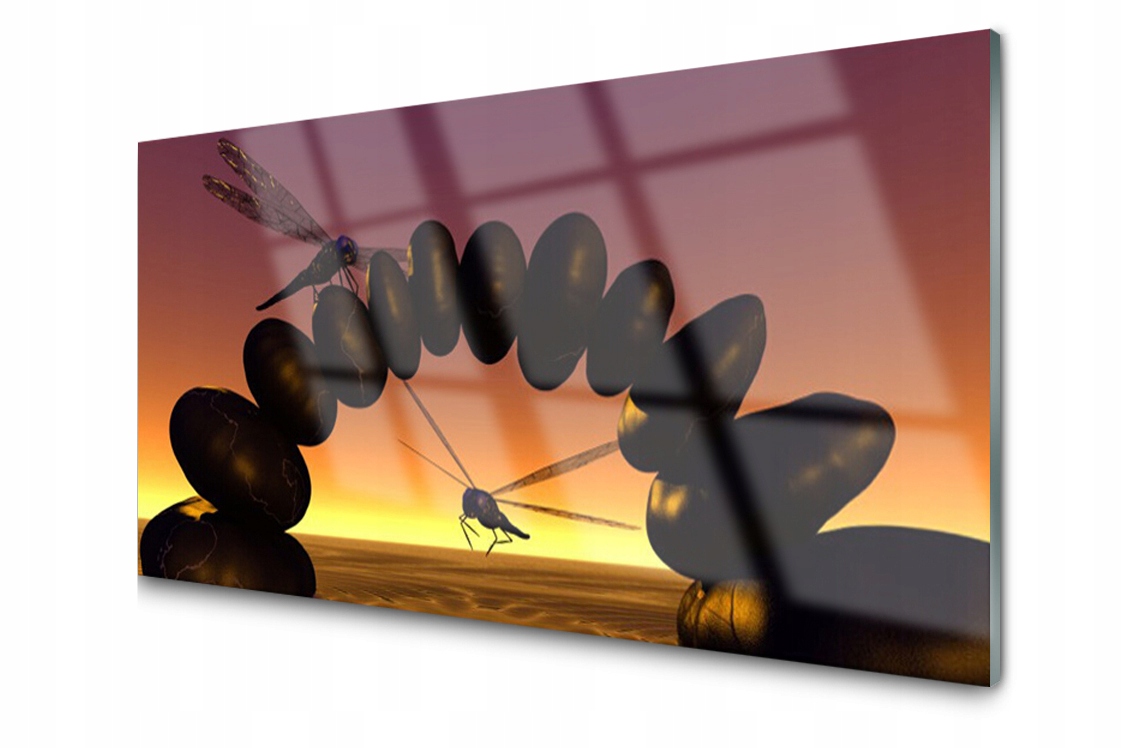 

Panel szklany Płytka Ważki Dekor 120x60 + Klej