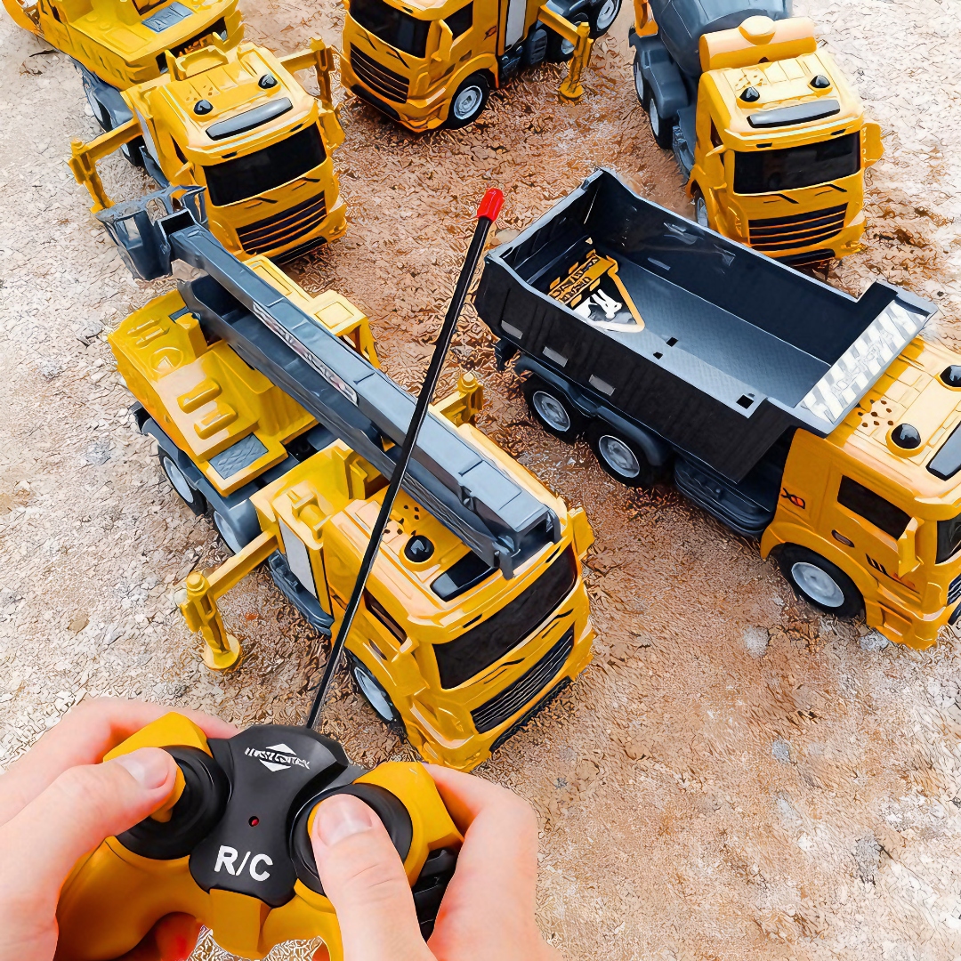 DUŻA WYWROTKA CIĘŻARÓWKA ZDALNIE STEROWANA AUTO RC ŚWIATŁA + GRATIS BATERIE Skala 1:18