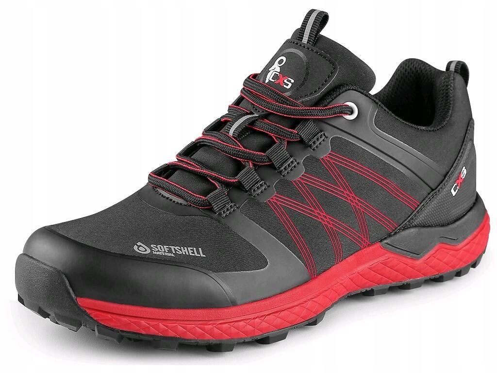 Softshellové boty Cxs Sport Polobotky S Odrazkami Canis Černo-červené 40