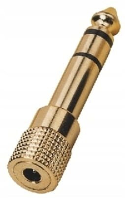 

Monacor HA-37G przejśc. Jack stereo 6,3/3,5mm złoc