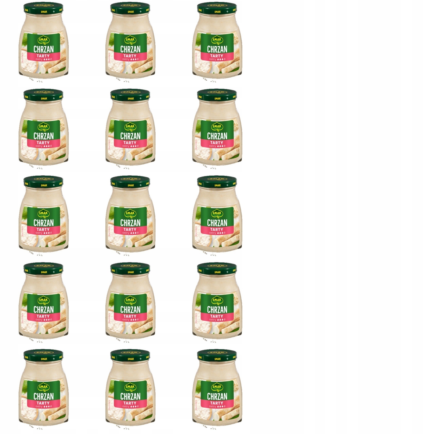 15x 175g Smak Chrzan Tarty Zgrzewka
