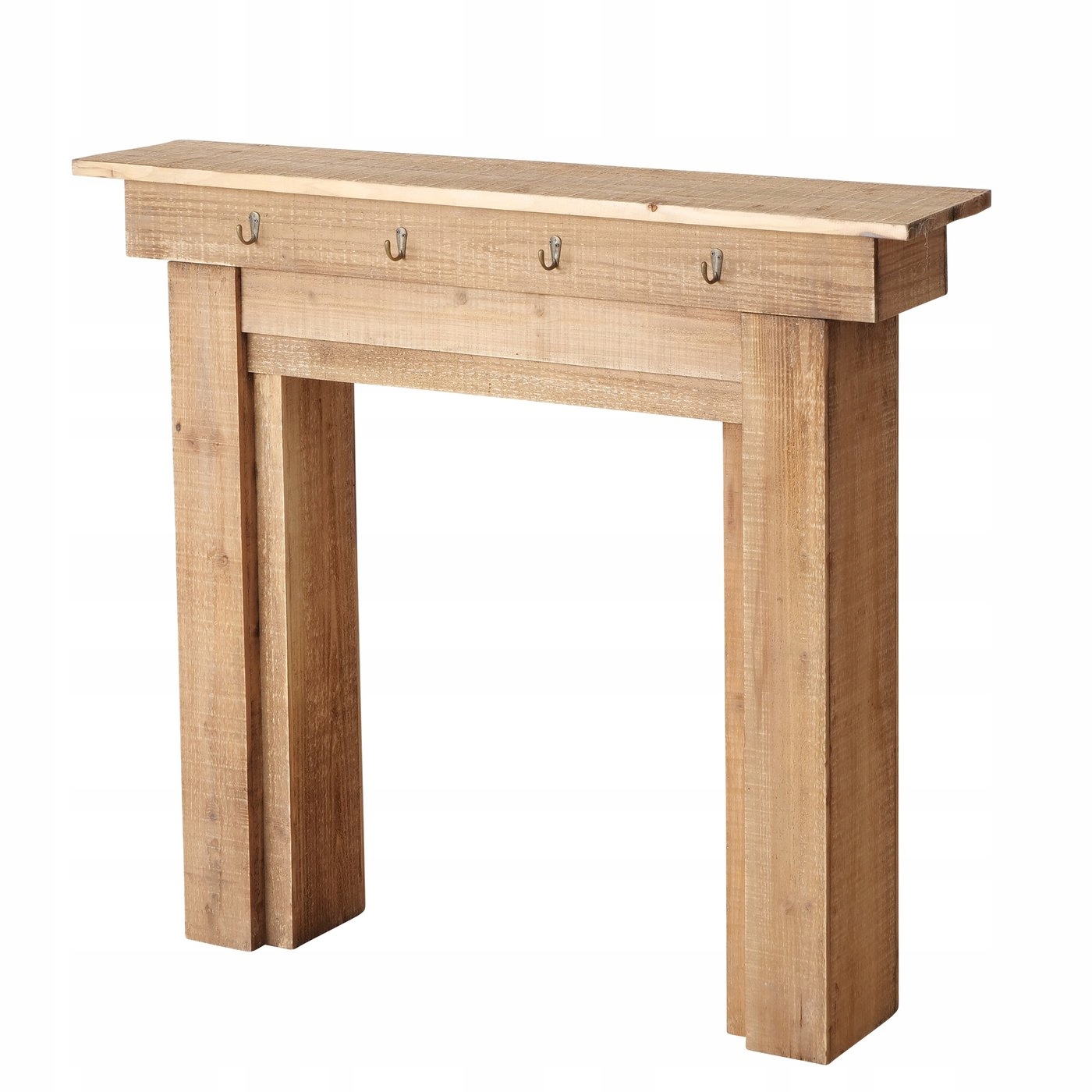 Drevená Krbová Konzola Z Jedľe 110x22x95 CM Do Interiéru Dekoratívna