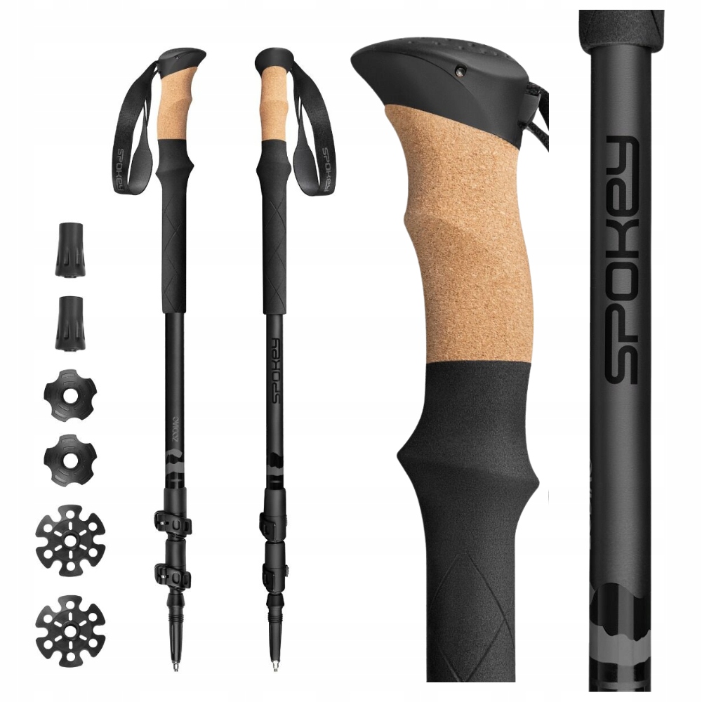 Turistické trekingové hole pro nordic walking 105-135 cm Spokey