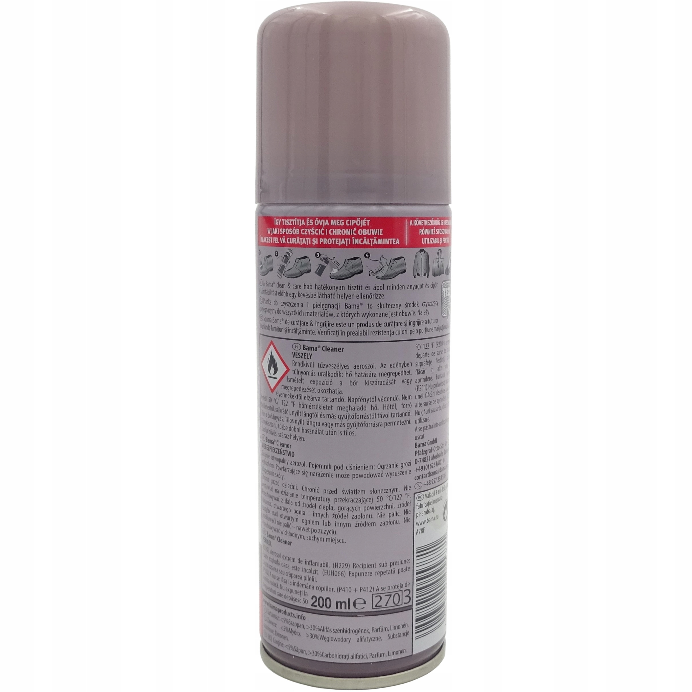 PIANKA SZAMPON DO CZYSZCZENIA BUTÓW NIEMIECKI WYDAJNY BAMA 200 ml Nazwa Sneaker Care