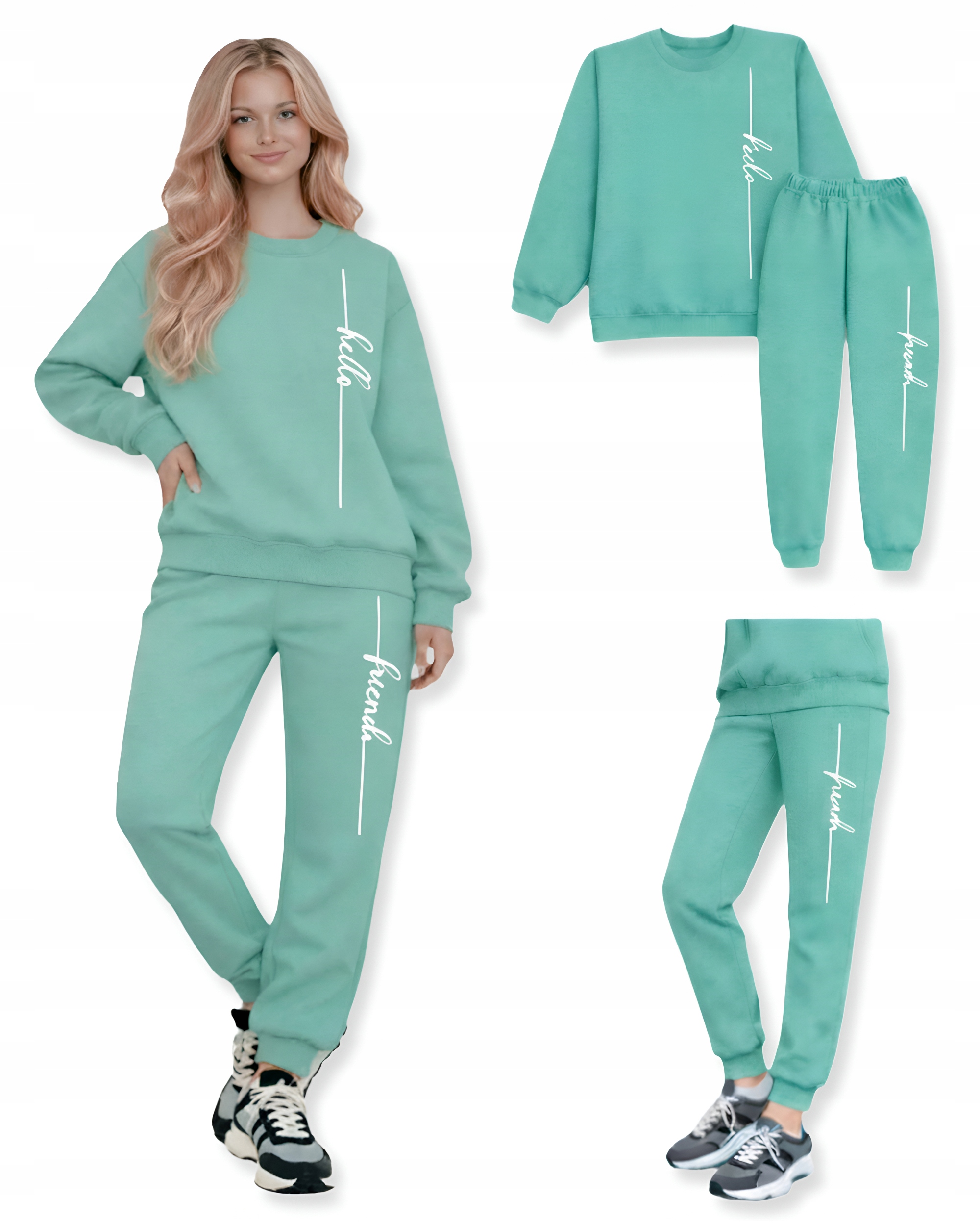 tepláková souprava L mládež Teplákovka Teplý mešek Výrobce Pistácie