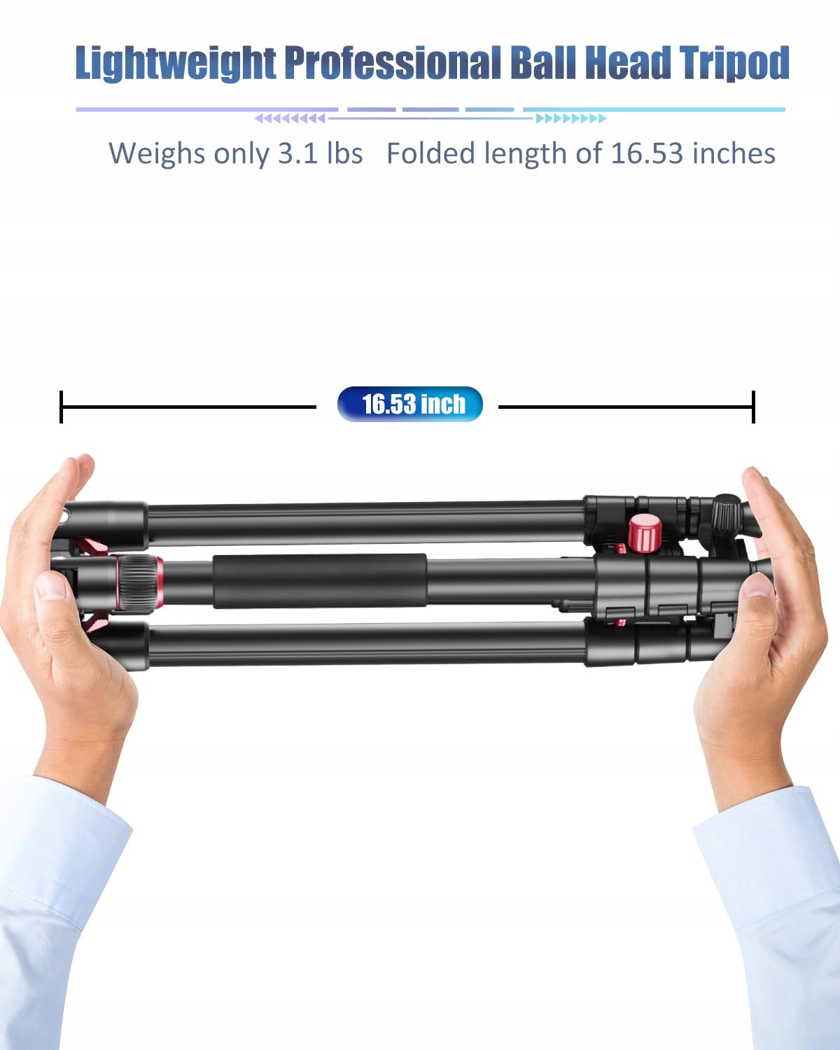 CAMBOFOTO 173cm Aluminiowy Statyw z Głowicą 360 i Uchwyt Na iPad — miniatura 4