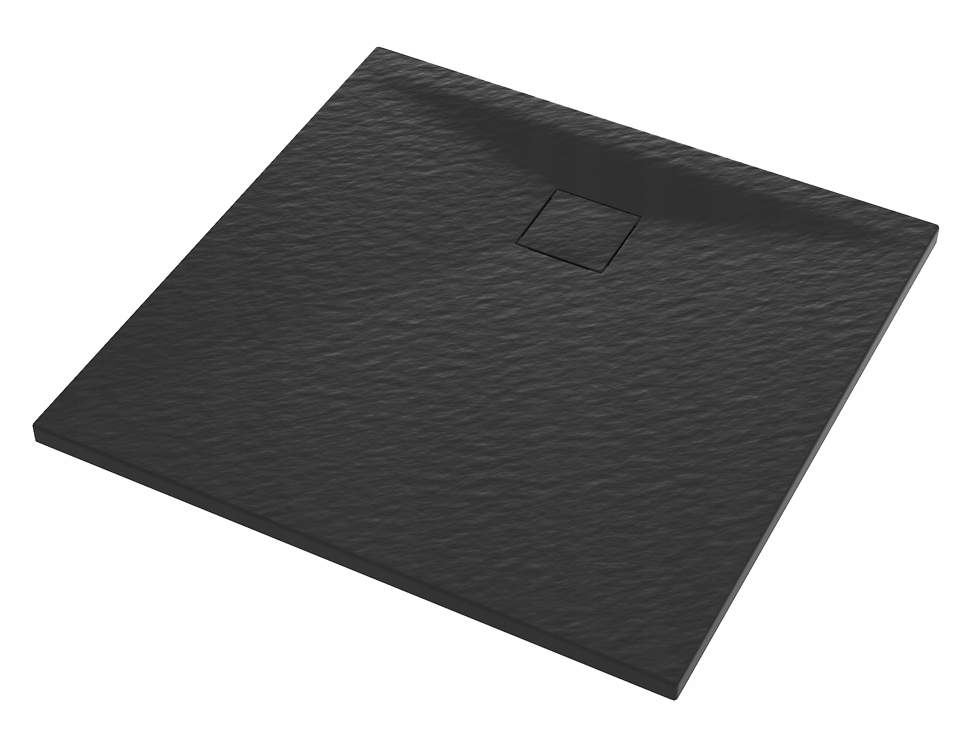 Čierna Štvorcová Sprchová Vanička 80 x 80 CM Smc Kompozit Teja