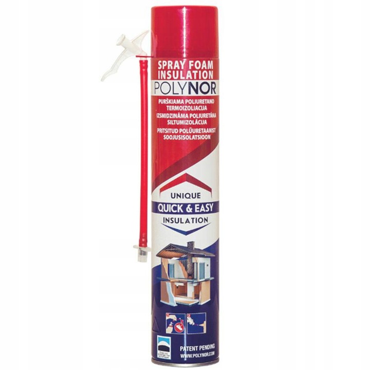 

Polynor Home 750 ml piana do ociepleń Pur izolacje