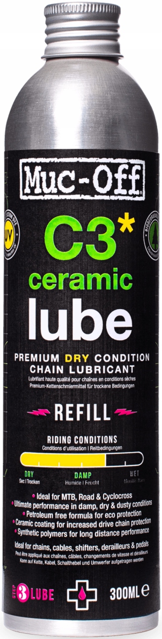 Muc-Off olej do łańcucha C3 Dry Ceramic Lube 300ml