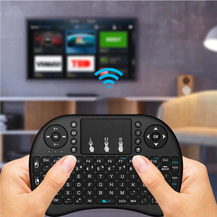 MINI KLAWIATURA BEZPRZEWODOWA SMART TV BLUETOOTH Kolor czarny
