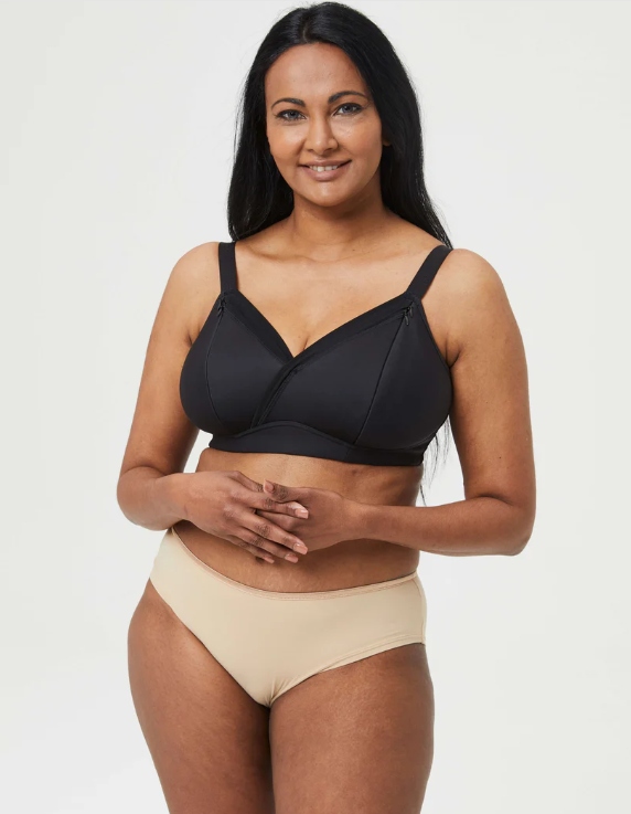 Podprsenka těhotenská na kojení Černá vel. M