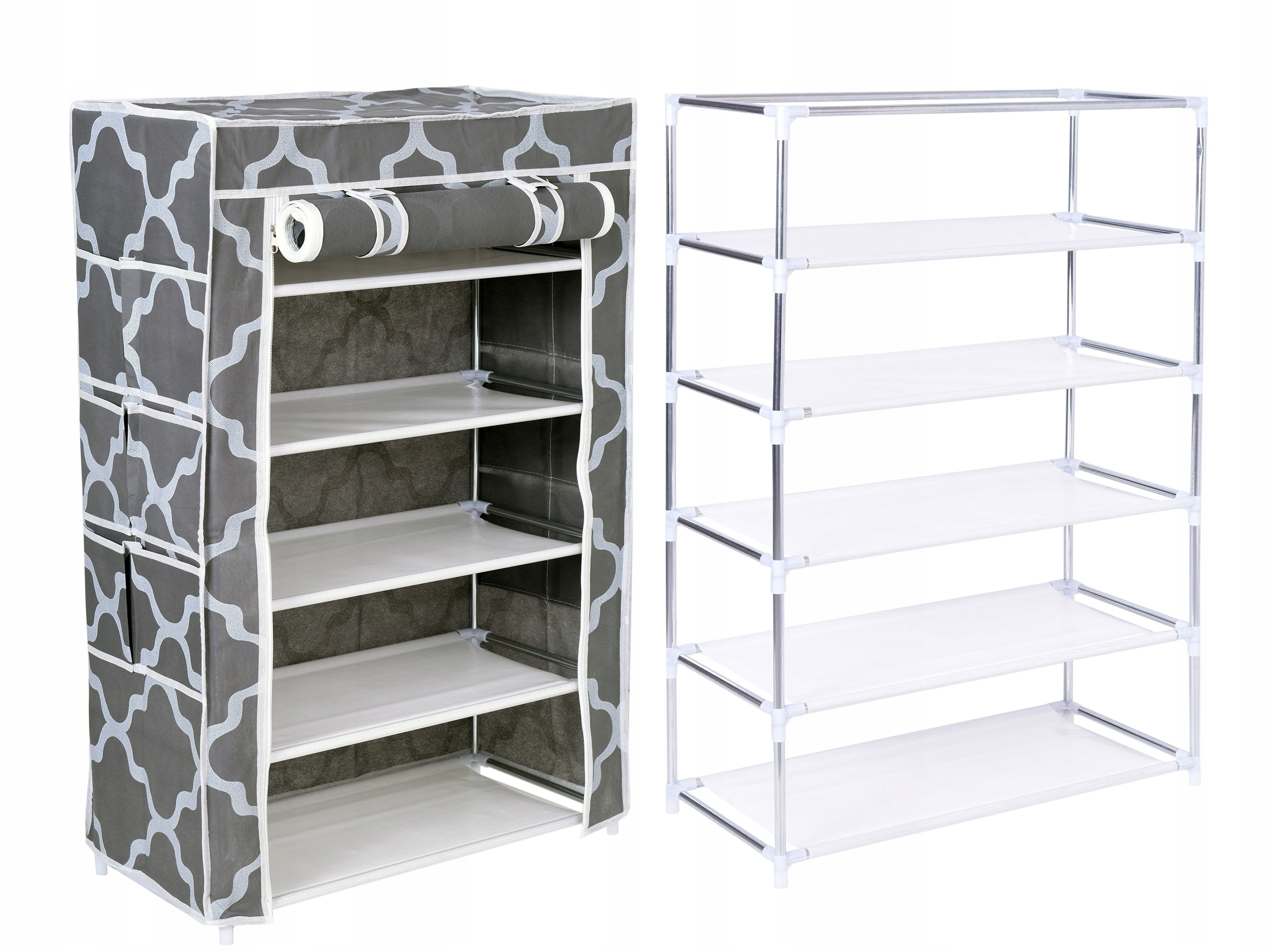 SZAFKA TEKSTYLNA NA BUTY OBUWIE PÓŁKA REGAŁ STOJAK ORGANIZER GARDEROBA Maksymalna liczba par butów 16