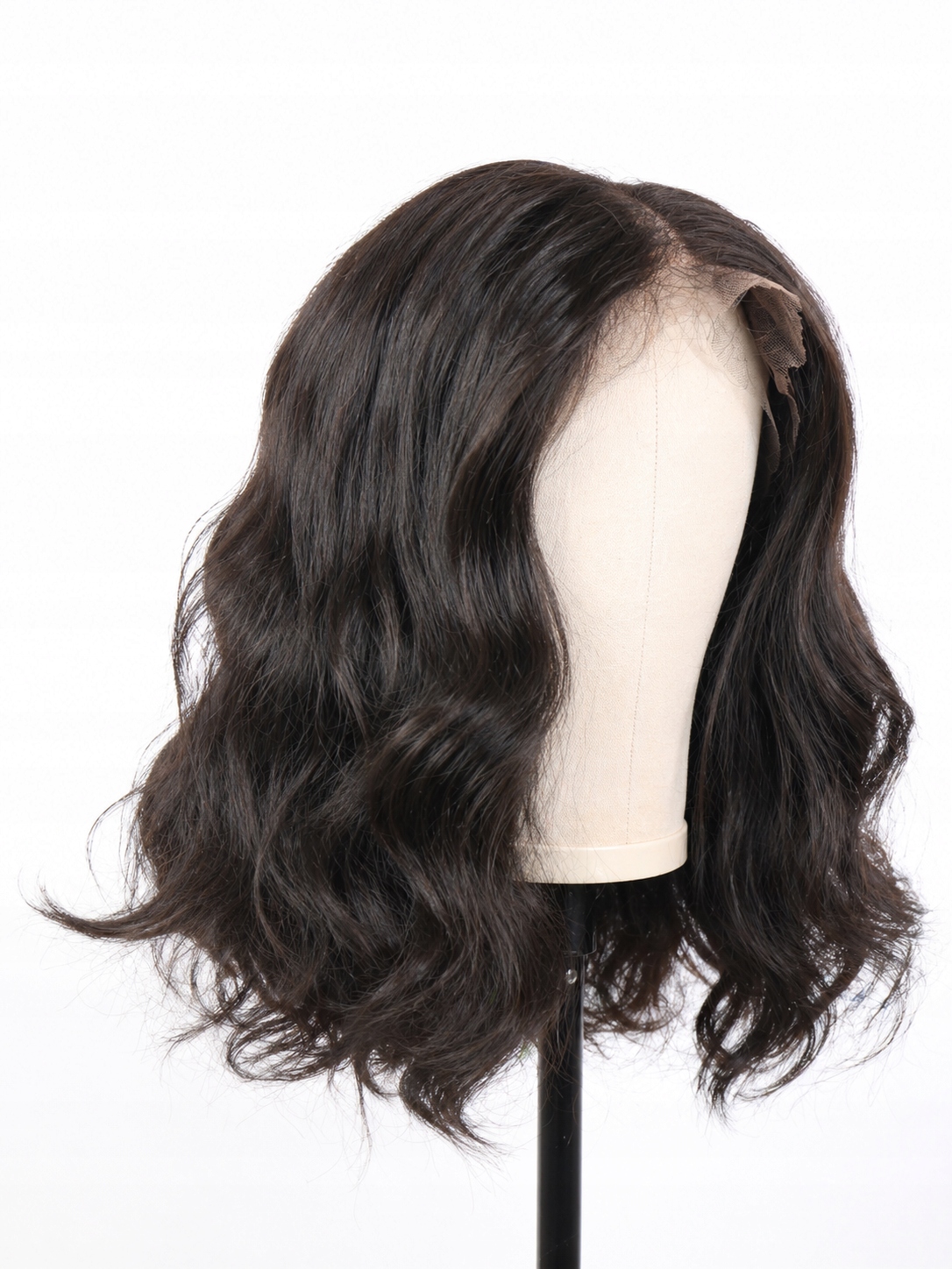 Peruka Lace Gęsta Human Hair Blend Realistyczna naturalny efekt 32 cm