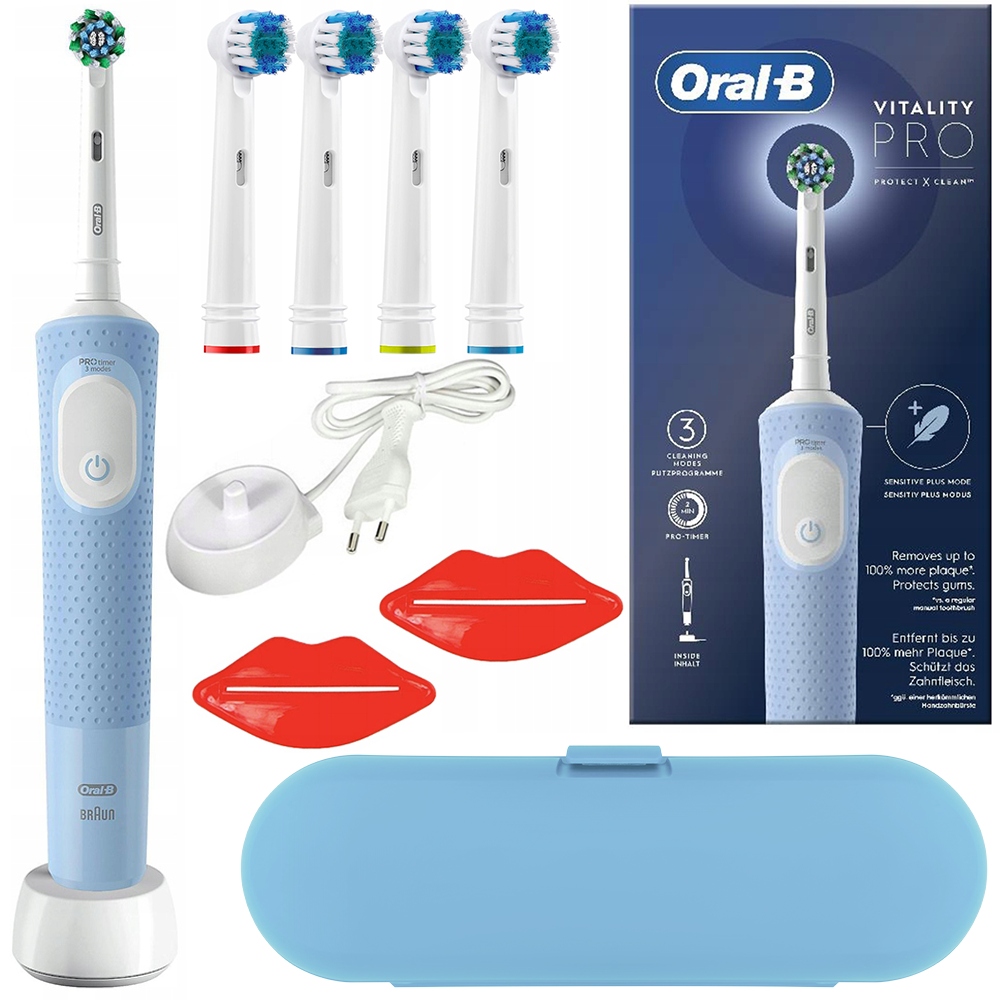Szczoteczka Elektryczna Do Zębów Oral-b Vitality Pro D103 Blue Dodatki