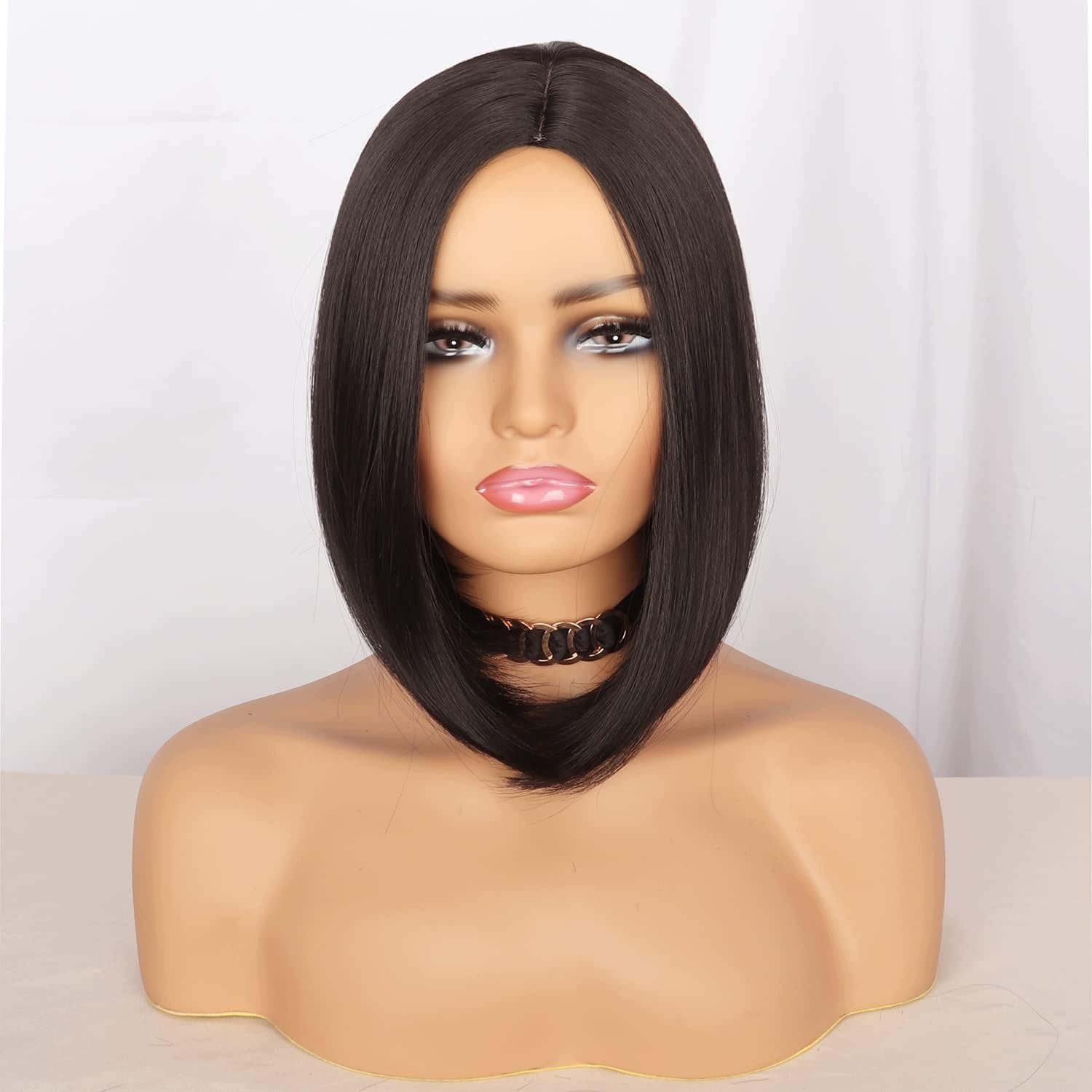 Paruka Bob Tmavě hnědá 30 cm 6# Porsmer