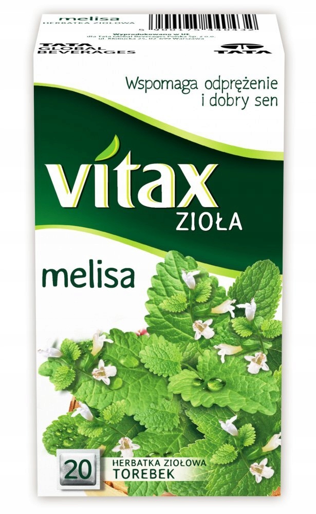 Levně 11 x Vitax Bylinky Melisa 20 sáčků