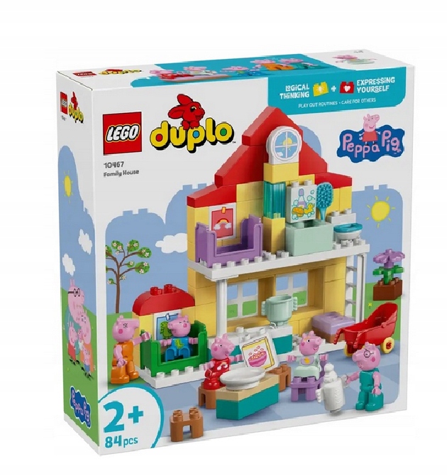 Lego 10467 Duplo prasátko Pepa Rodinný Dům