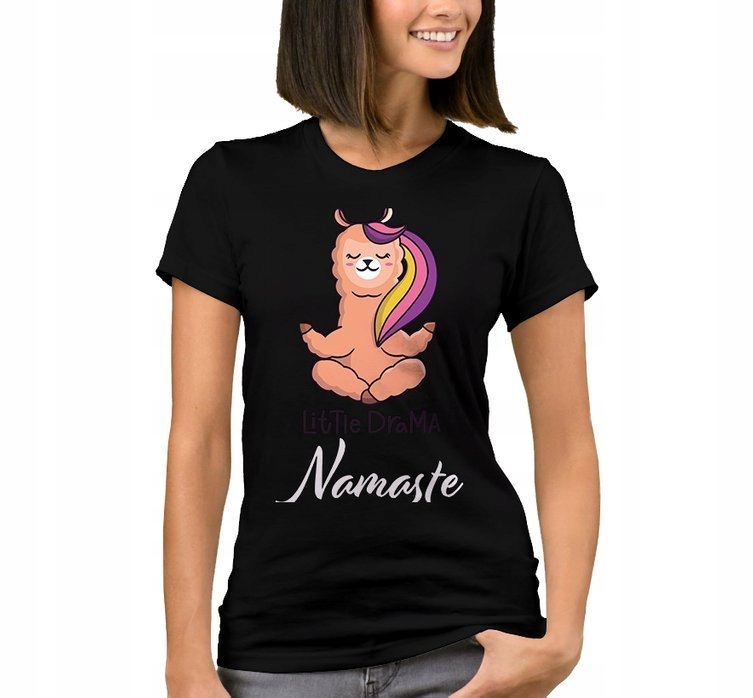 

Koszulka Damska z Nadrukiem Yoga Joga Lama M