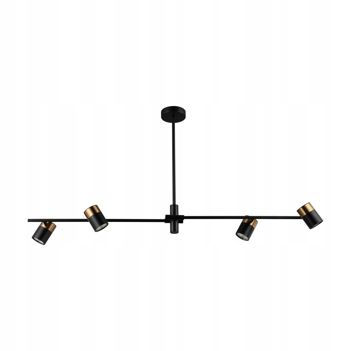 Stropná lampa s reflektormi Elice PND-58892-4-BK-BRO Italux