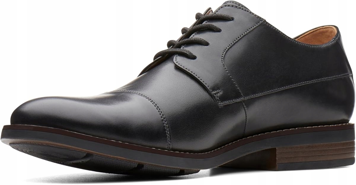 Clarks Pánské Kožené Polobotky Černé 42 6CA