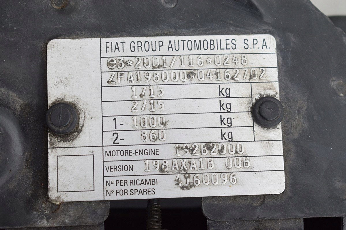 pillar tension belts front FIAT BRAVO