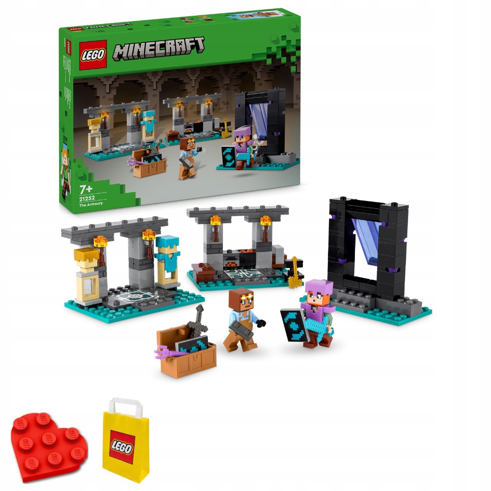 stavebnice Lego 21252 Minecraft Zbrojovka 203 dílků Věk 7+