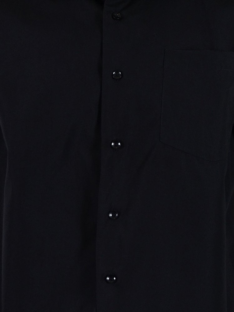 48/49 KOSZULA GŁADKA CZARNA KRÓTKI RĘKAW DUŻA Rozmiar kołnierzyka 48