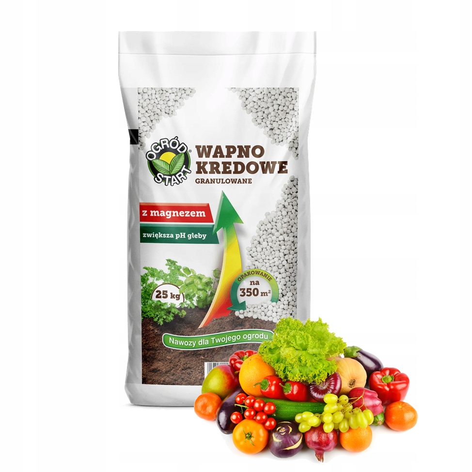 Wapno Kredowe Granulat Z Magnezem 25KG Ogród Start