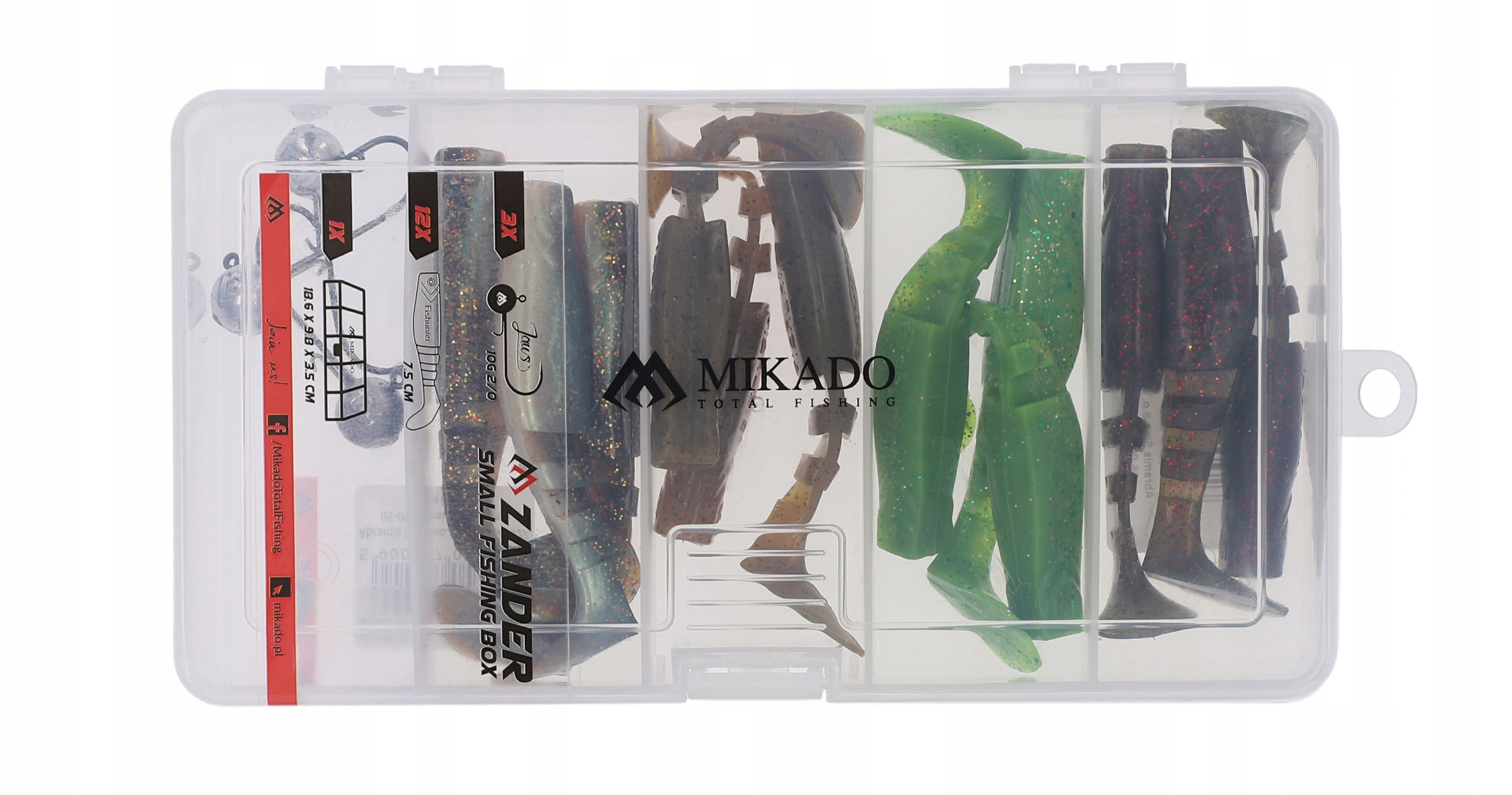 SMALL SET ZANDER SOFT LURE KIT Mikado