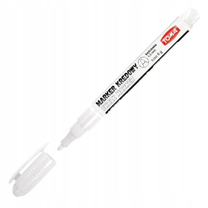 

Marker kredowy cienki 1,5mm Biały TO-293 Toma