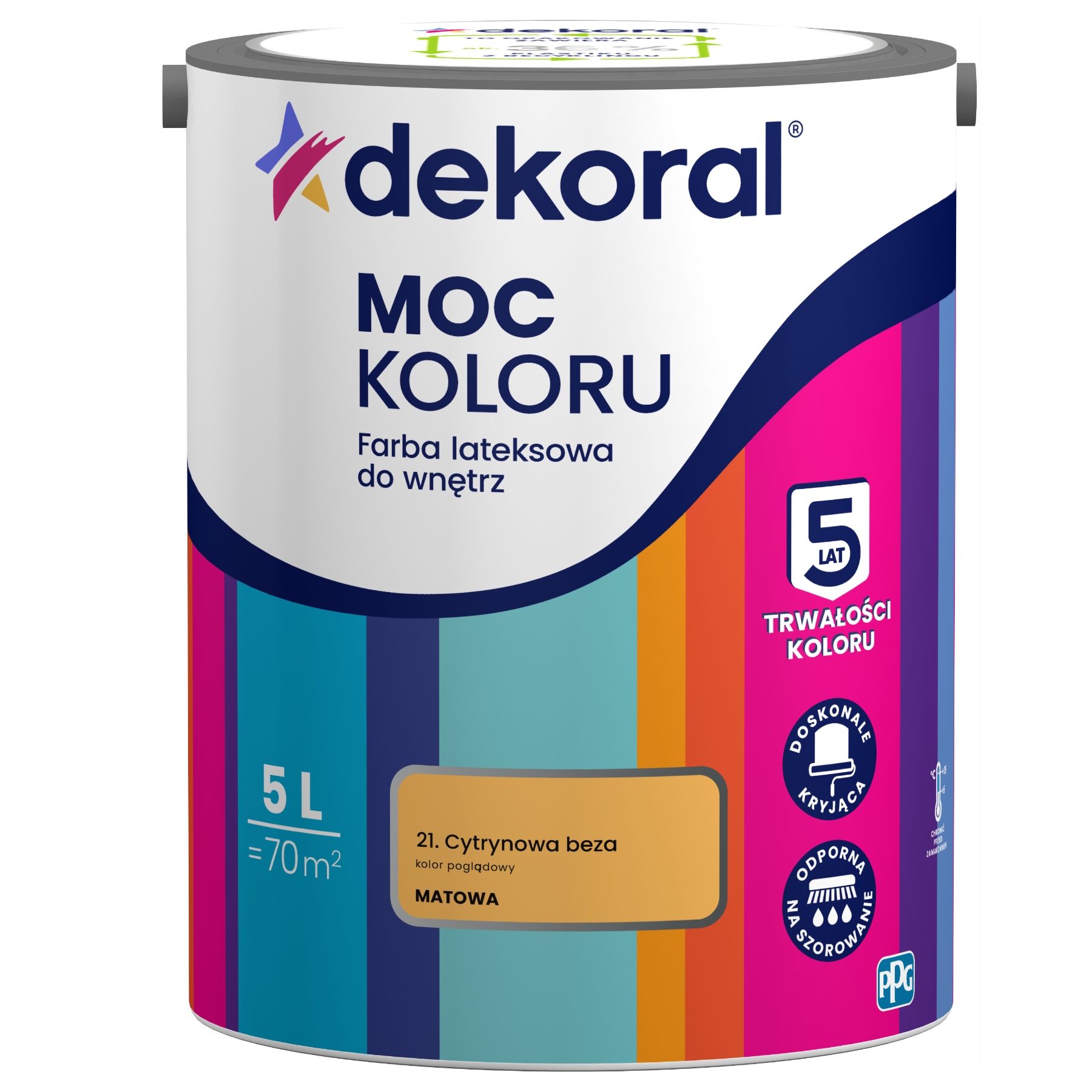 Dekoral Barva Barva Color Power Citronová Pusinka 5L