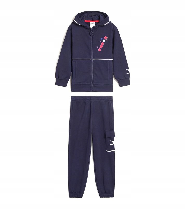 Dětská Teplákovka Diadora Ju Hd Fz, modrá, L