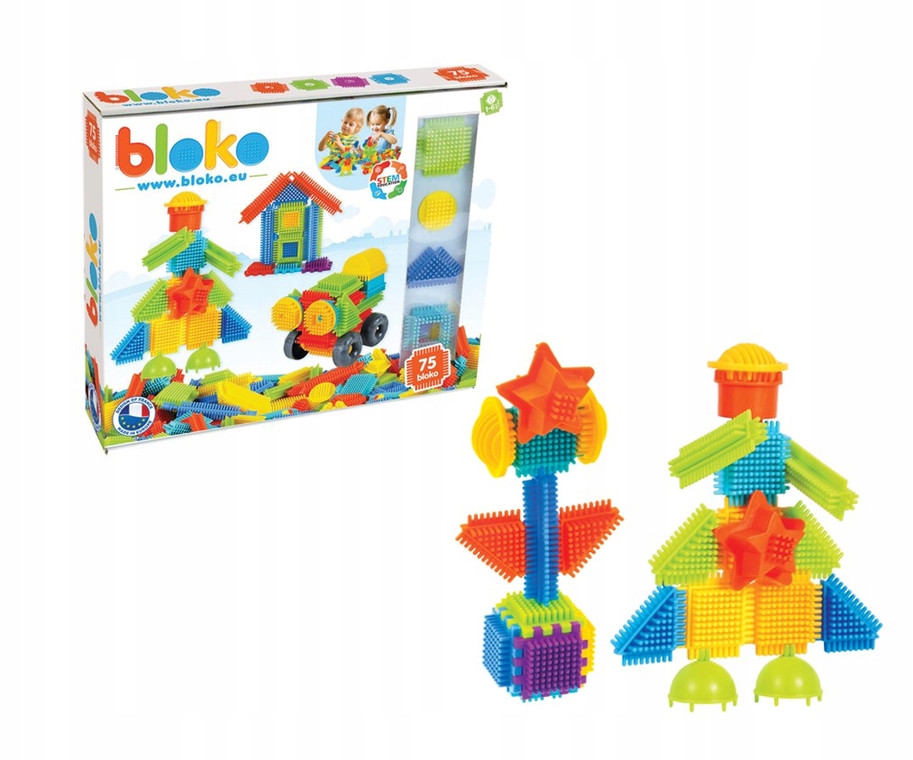 

Klocki Pin Bricks Jeżyki 75 El Mochtoys 11617
