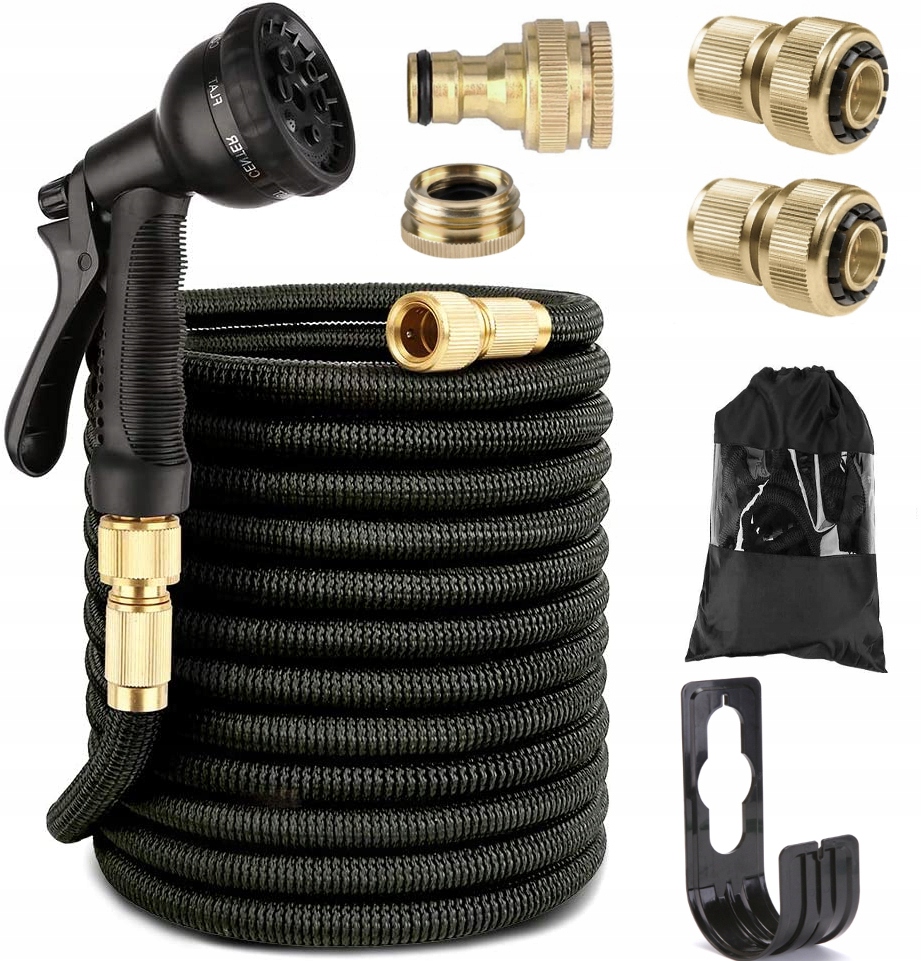 Zahradní Hadice 45 m Roztažitelná Spojky Pistole Koanni