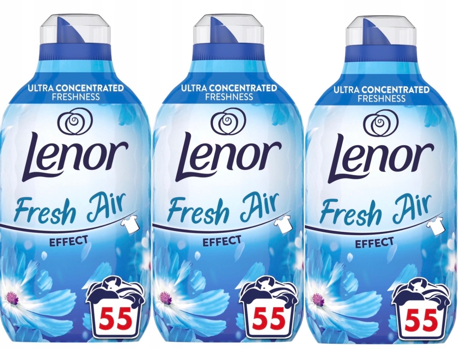 Levně 3x Lenor Fresh Air Tekutá aviváž Koncentrát 770 ml 55 praní