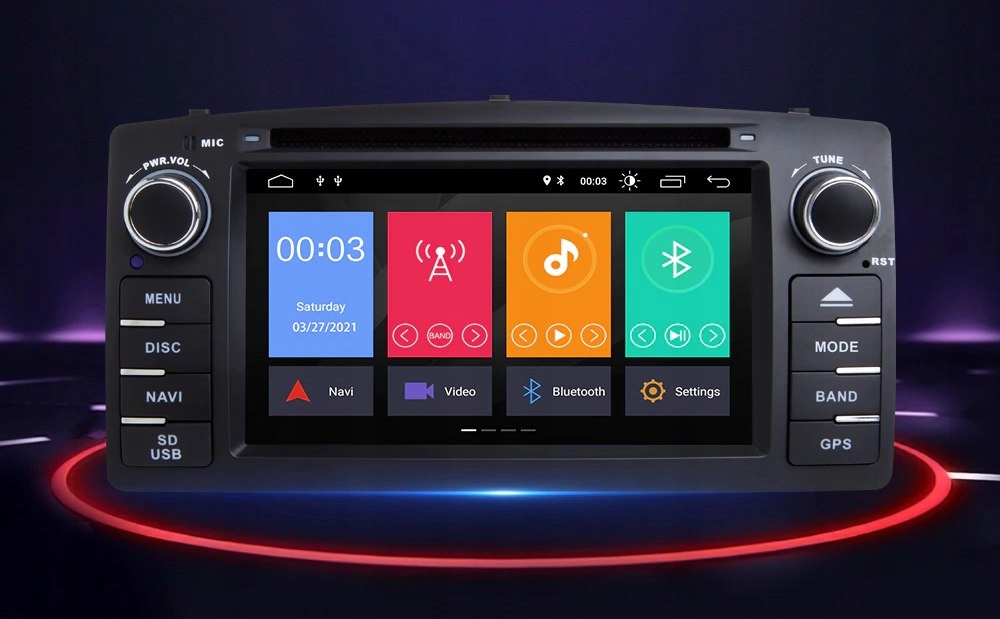 Radio Android 11 TOYOTA Corolla E120 GPS WiFi DVD