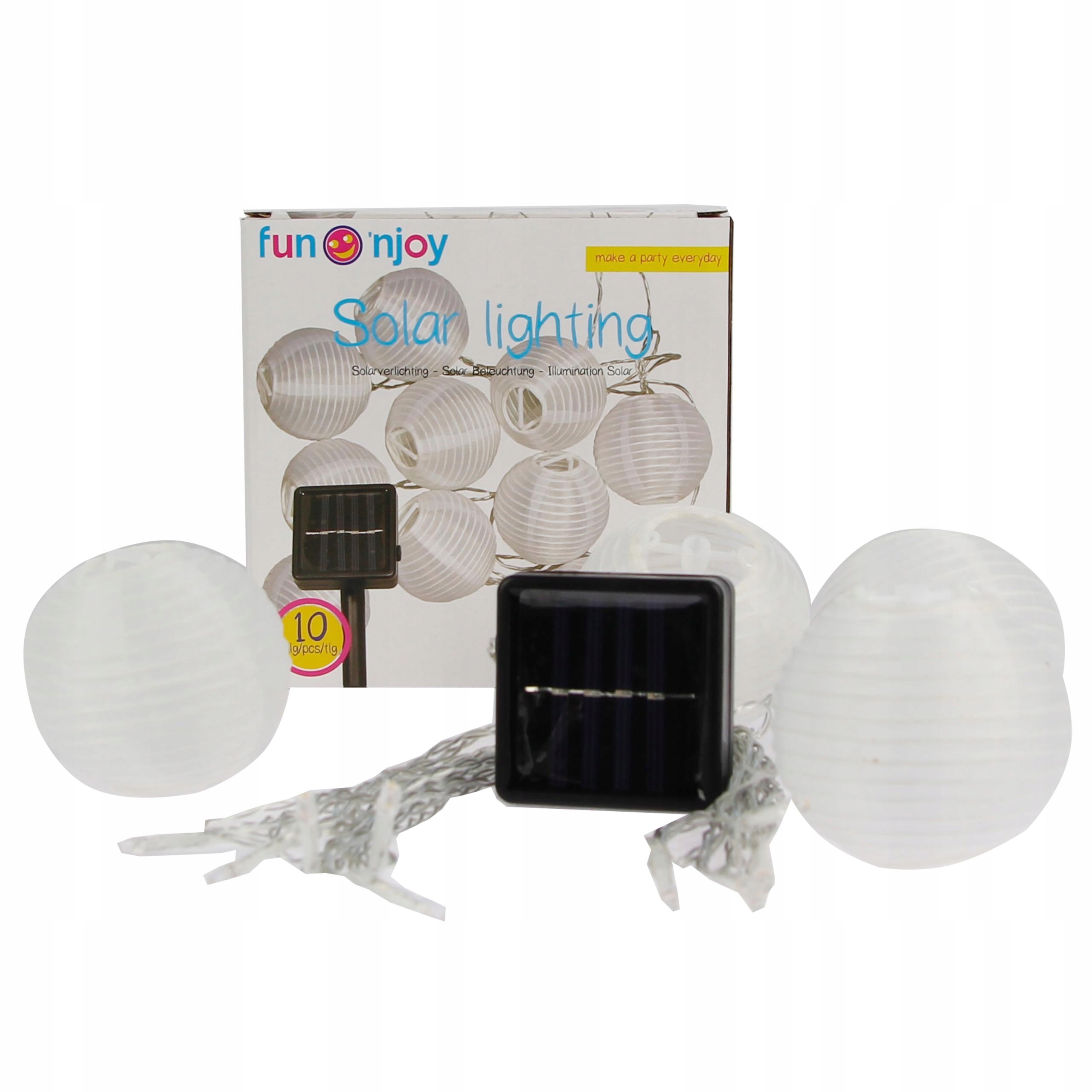 GIRLANDA SOLARNA OGRODOWA LAMPKI SOLARNE 10X LED