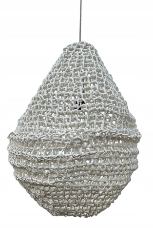 Nowoczesna boho lampa sufitowa wisząca ze sznurka pleciona Cocoon 60 cm