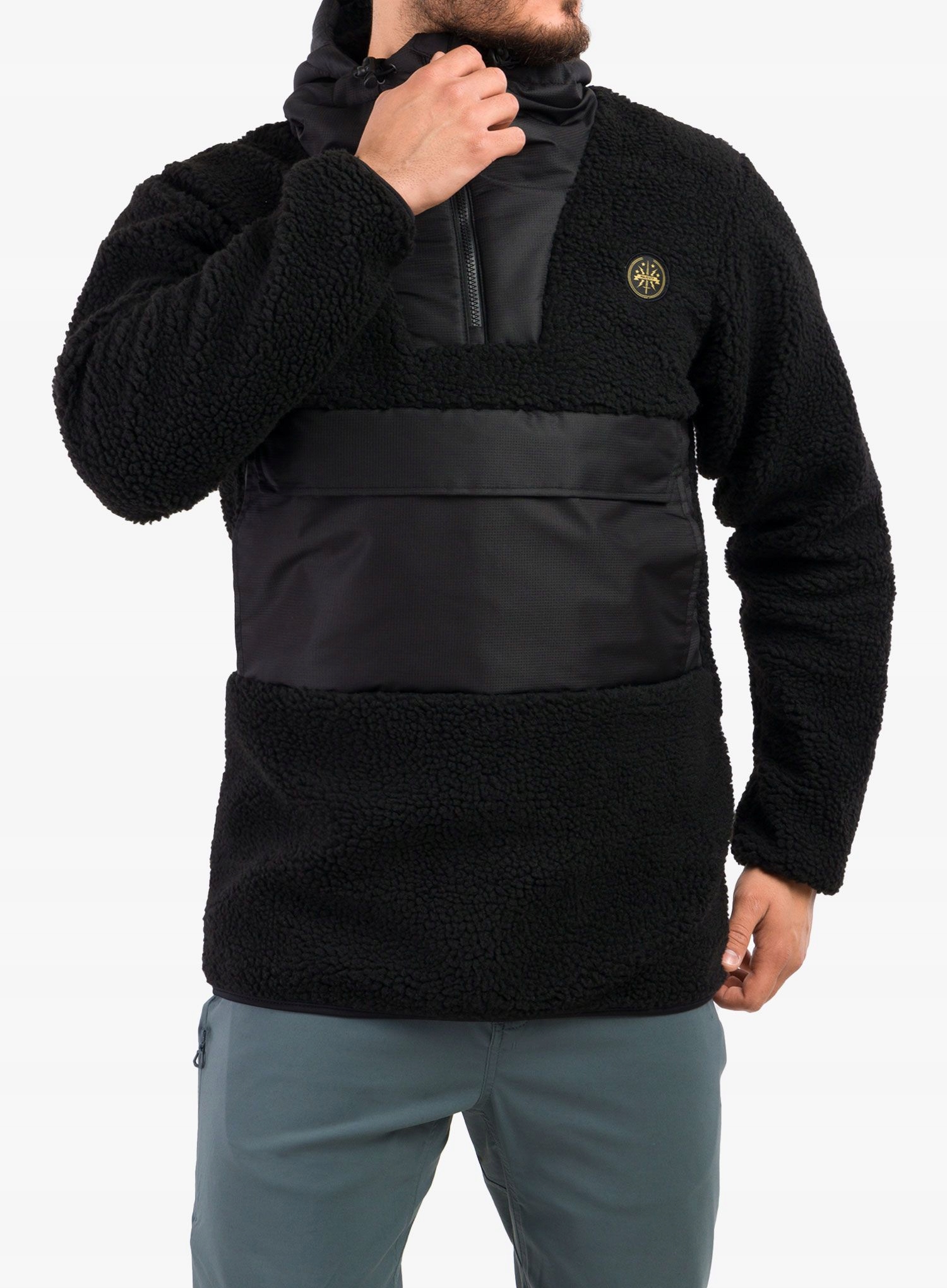 Flísová bunda Fleecová Mikina Majesty Anorak černá S