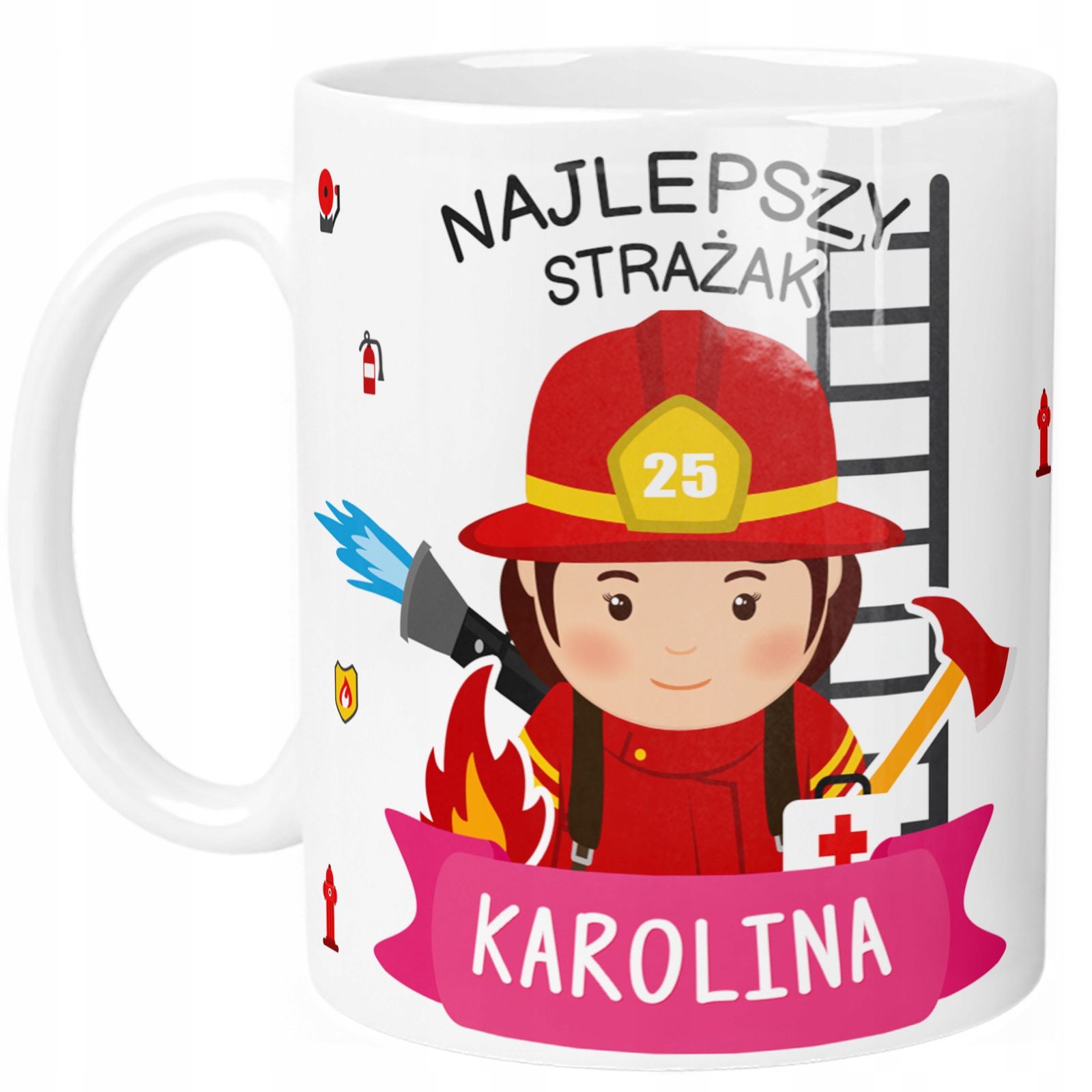 

Kubek Strażaka Kobiety Imię Tekst Cytat Śmieszny